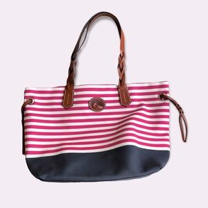 NWOT Dooney & Bourke Sullivan Red Striped Tote